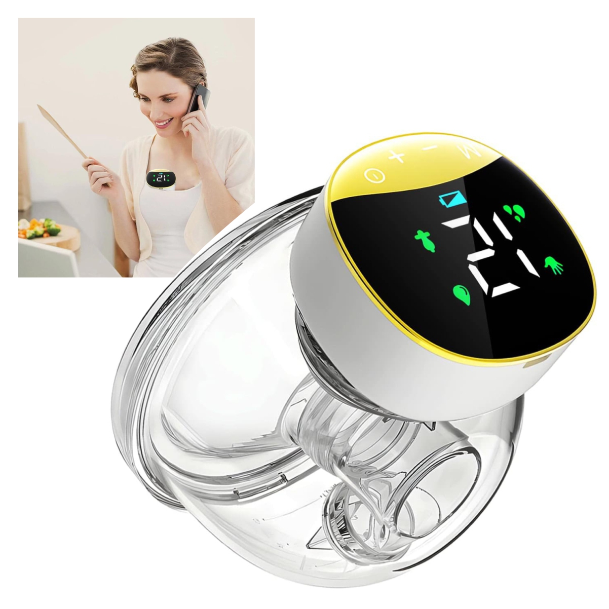 Extractor de leche portátil manos libres